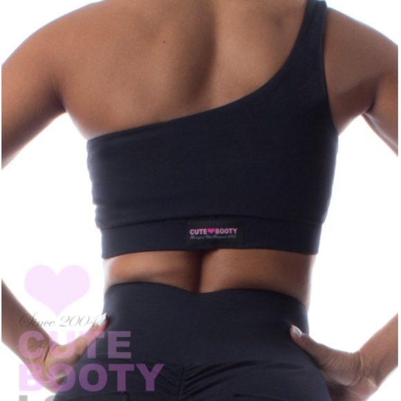 Cute Booty Lounge One Shoulder Sports Bra - Picture 2 of 2
